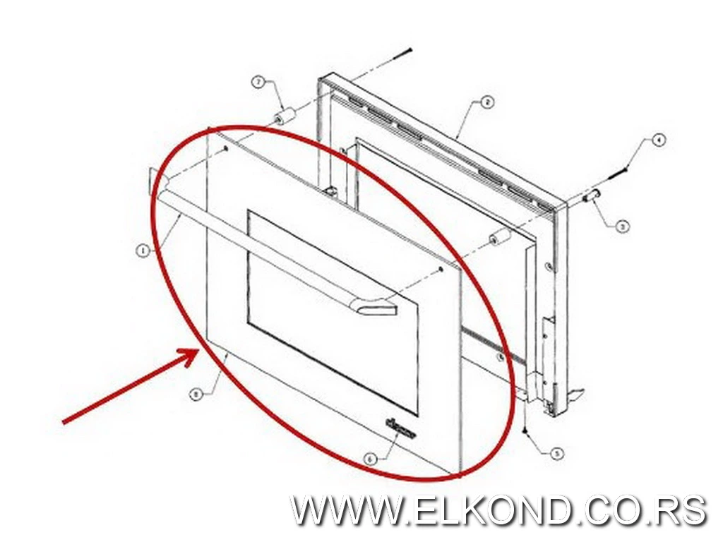 Staklo vrata rerne spoljašnje VOX 22351127